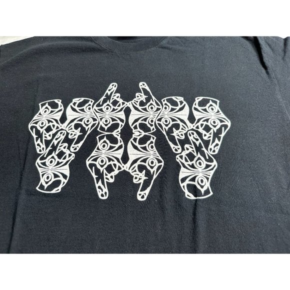 Gildan Other - Gildan Graphic  Mens Black T Shirt  Middle Finger Attitude Crew Neck Large